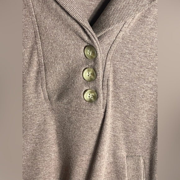 Banana Republic Women’s Brown Shawl Collar Pullover Sweater M Cotton Blend - Picture 3 of 9